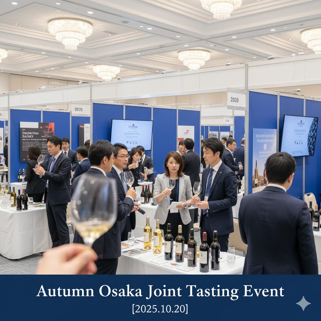 【10/20(月)大阪開催】フランス・イタリアなど約20社が集結！「秋の大阪合同試飲会」に弊社グローバルも出展いたします。